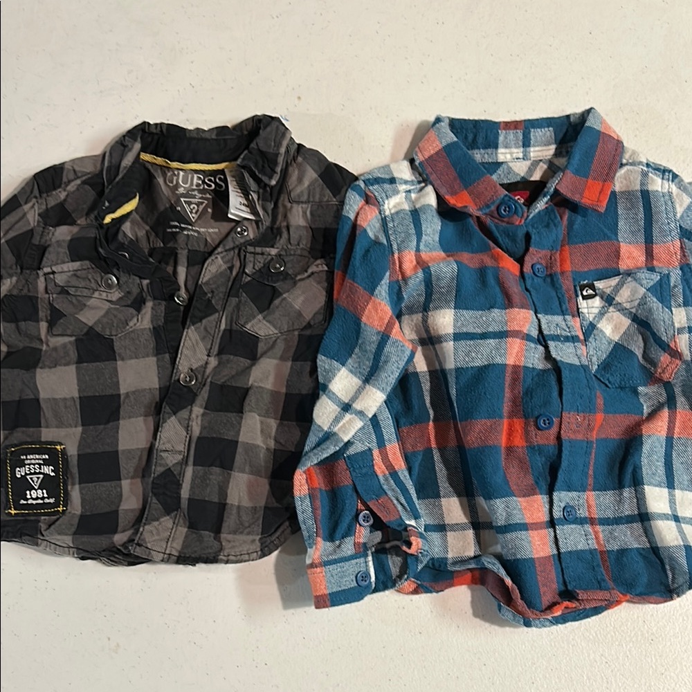 Guess and quicksilver Button Down Shirts